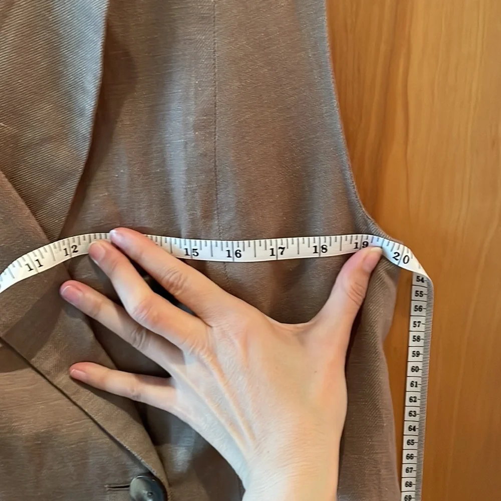 Limited Edition Cotton and Linen oversized sleaveless blazer/mini dress - Picture 12 of 12